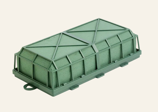 green floral foam cage