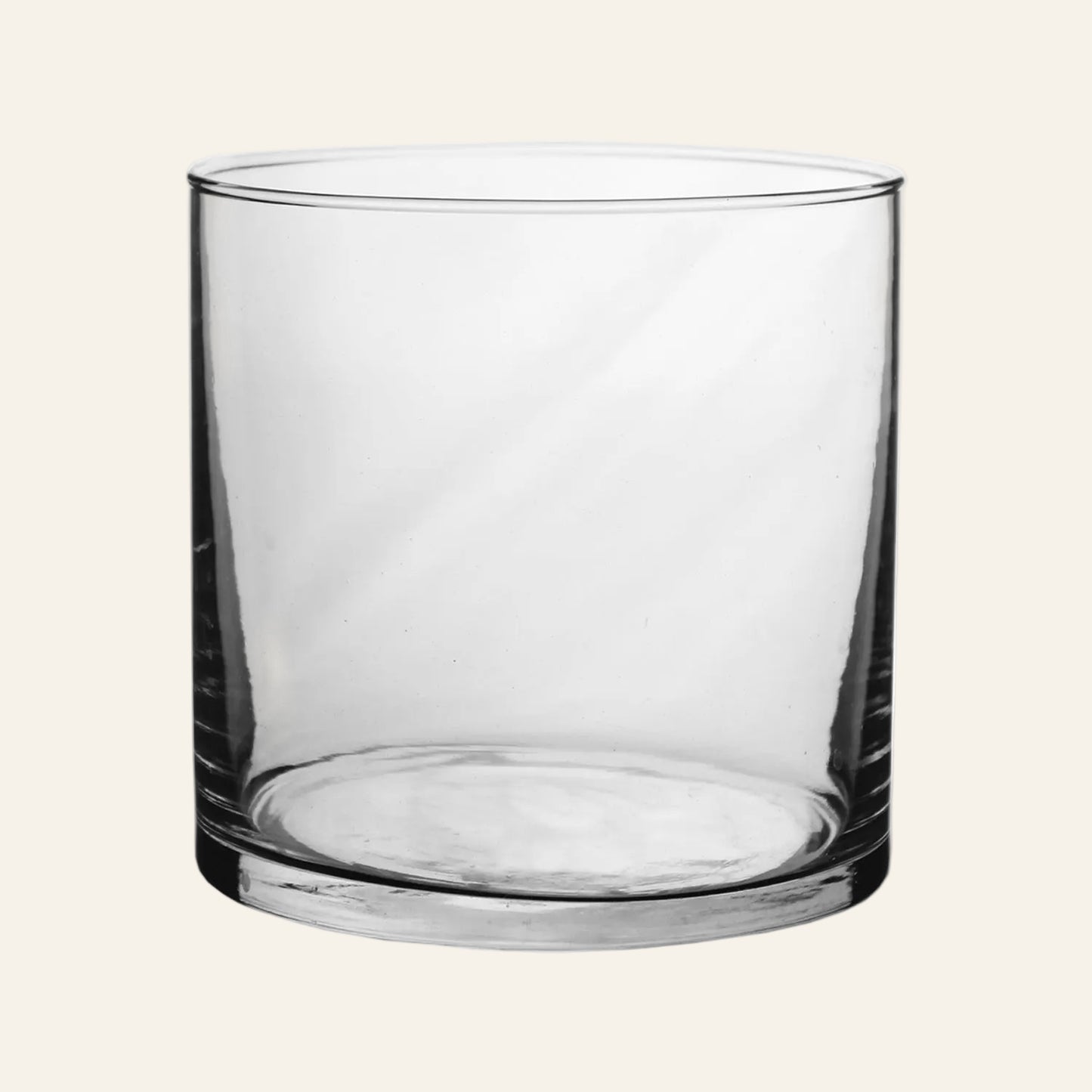 glass vase on a white background