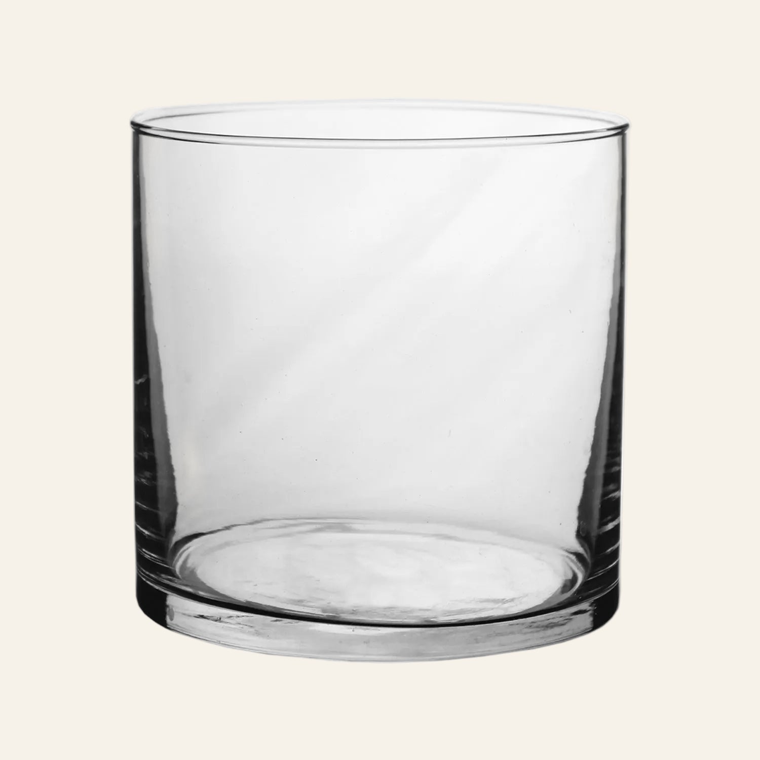 glass vase on a white background
