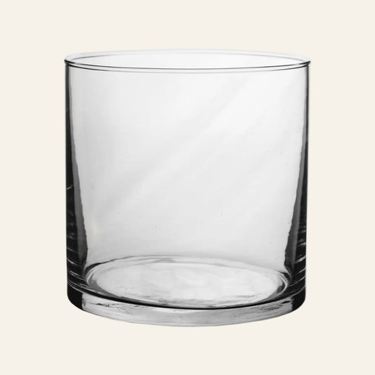 glass vase on a white background