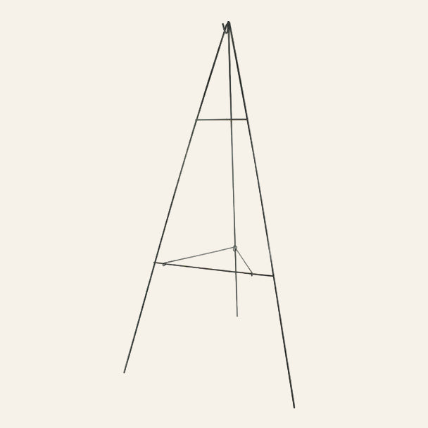 Easel on a white background