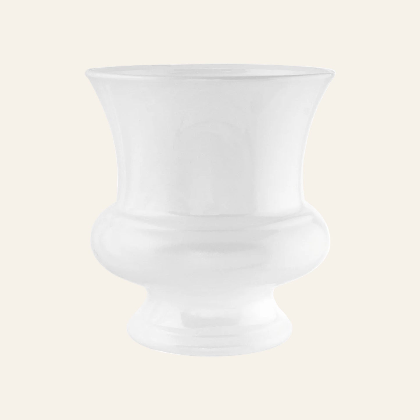 White  vase on a white background