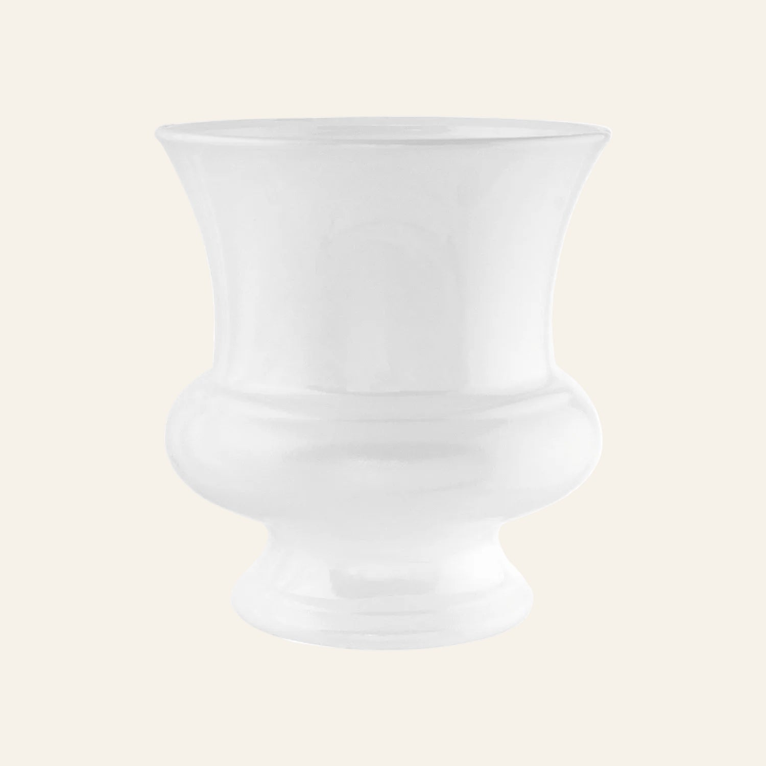 White  vase on a white background