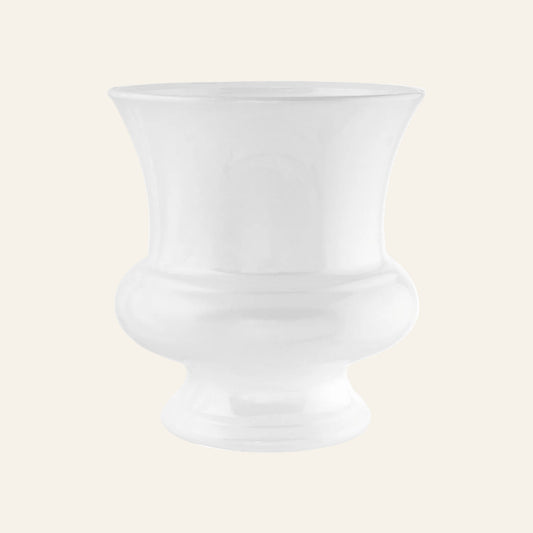 White  vase on a white background