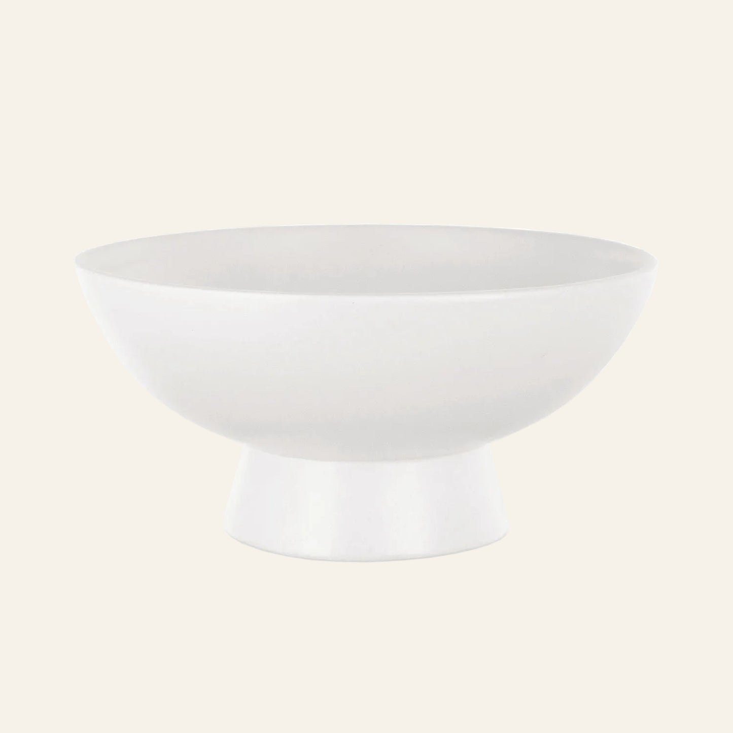 White ceramic bowl on a white background