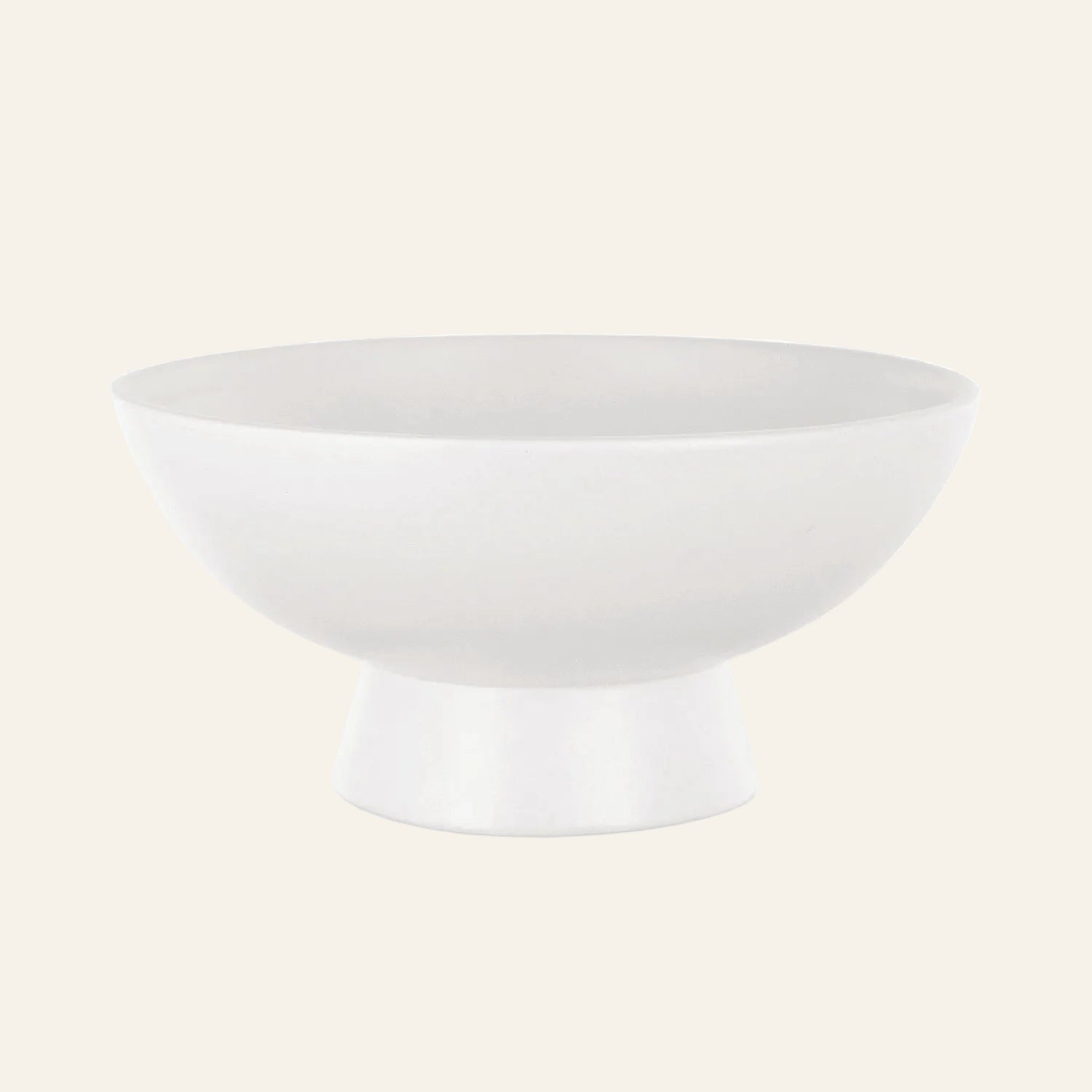 White ceramic bowl on a white background