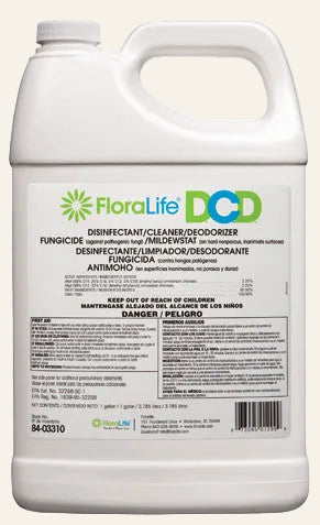 FloraLife DCD container with label on a white background