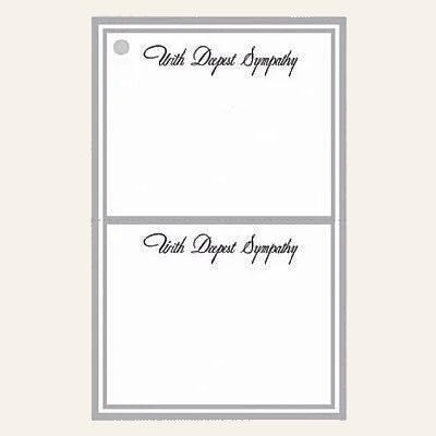 Two cards with sympathetic expressions written