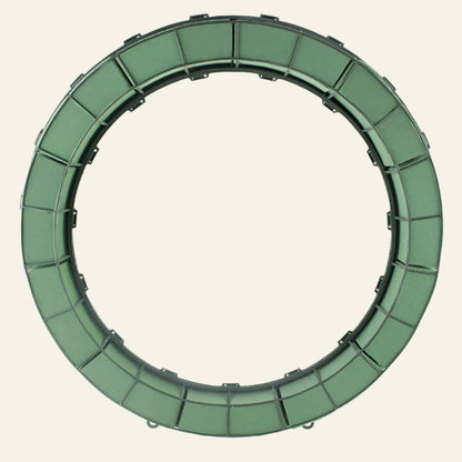 Green Foam Wreath on white background